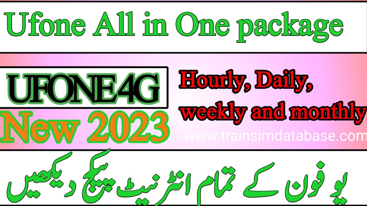 Ufone All-in-One Packages Hourly, Daily, Weekly and Monthly