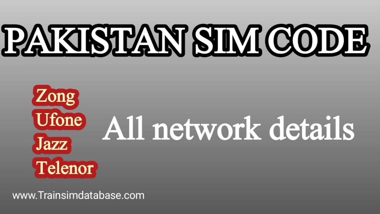 Pakistan Sim Codes