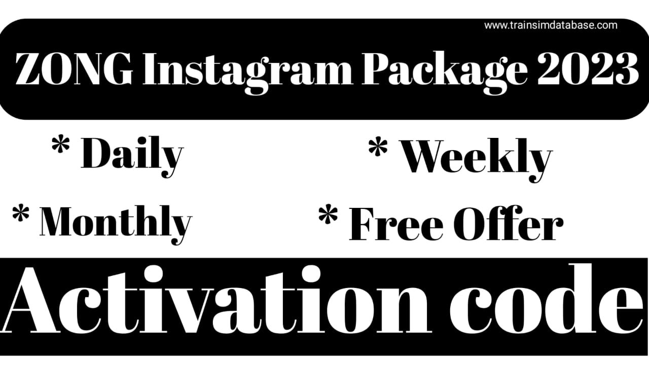 Zong Instagram Packages 2023