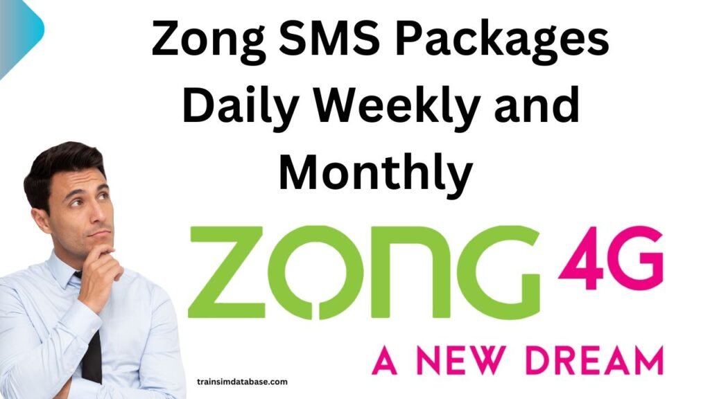 Zong SMS Packages 2024