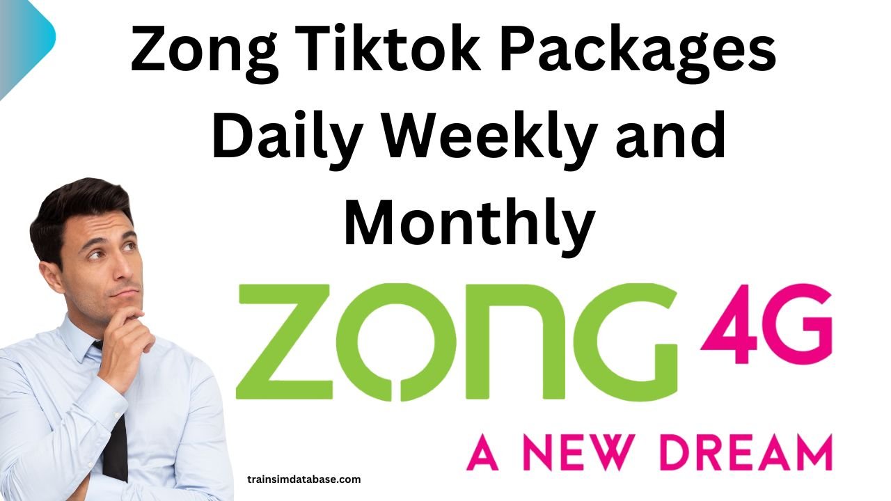 Zong Tiktok Packages Daily Weekly and Monthly